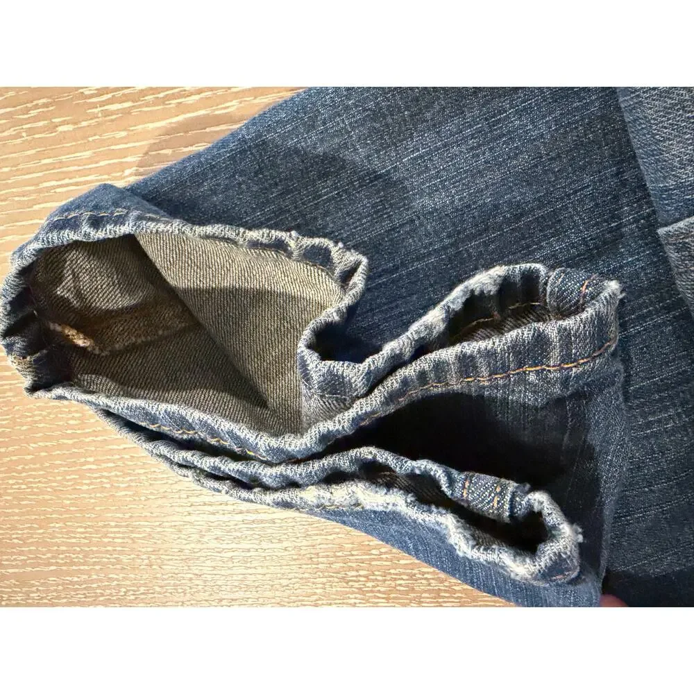 Levis 505 Mens Size 42 x 27 Straight Fit Jeans 100% Cotton Denim Blue‎